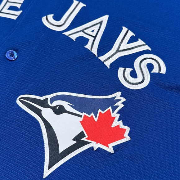 Majestic Toronto Blue Jays 2015 2016 Blue Coolbase MLB Jersey Mens 2XL - Picture 5 of 14